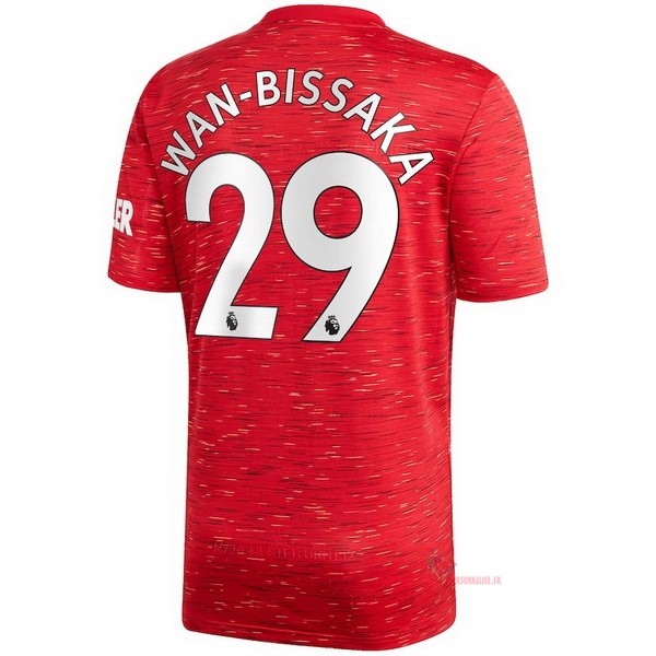 Maillot Om Pas Cher adidas NO.29 Wan Bissaka Domicile Maillot Manchester United 2020 2021 Rouge