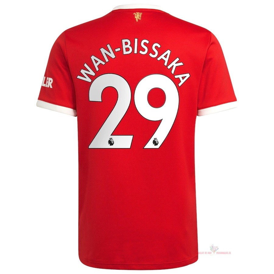 Maillot Om Pas Cher adidas NO.29 Wan Bissaka Domicile Maillot Manchester United 2021 2022 Rouge