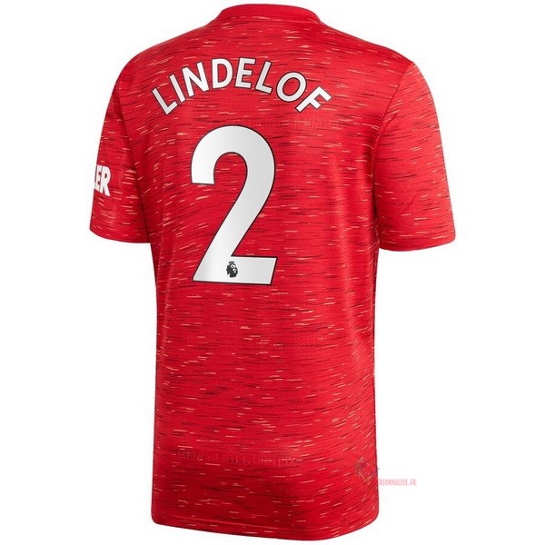 Maillot Om Pas Cher adidas NO.2 Lindelof Domicile Maillot Manchester United 2020 2021 Rouge