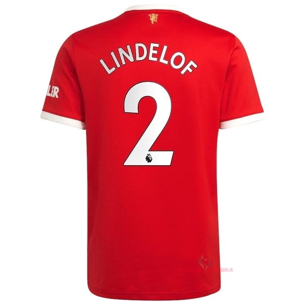 Maillot Om Pas Cher adidas NO.2 Lindelof Domicile Maillot Manchester United 2021 2022 Rouge
