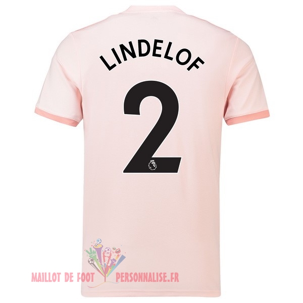 Maillot Om Pas Cher adidas NO.2 Lindelof Exterieur Maillots Manchester United 18-19 Rose