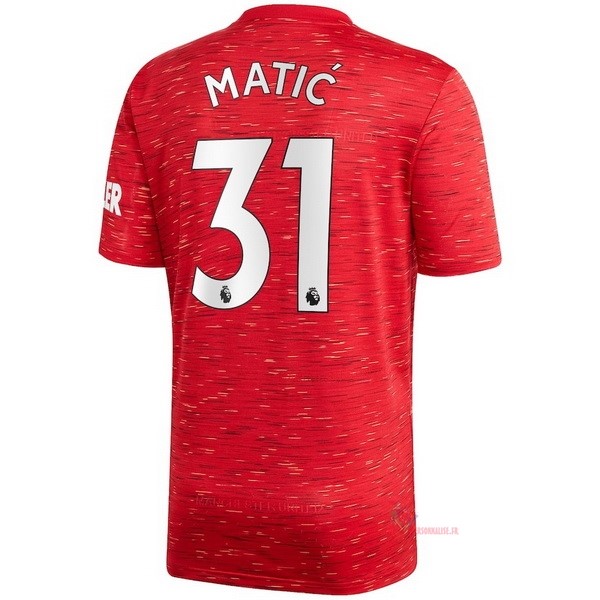 Maillot Om Pas Cher adidas NO.31 Matic Domicile Maillot Manchester United 2020 2021 Rouge