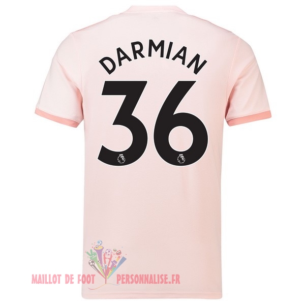 Maillot Om Pas Cher adidas NO.36 Darmian Exterieur Maillots Manchester United 18-19 Rose