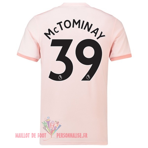 Maillot Om Pas Cher adidas NO.39 McTominay Exterieur Maillots Manchester United 18-19 Rose