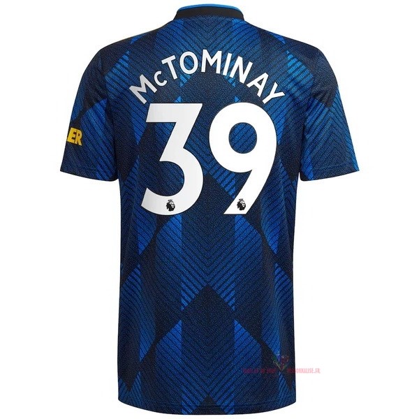 Maillot Om Pas Cher adidas NO.39 McTominay Third Maillot Manchester United 2021 2022 Bleu