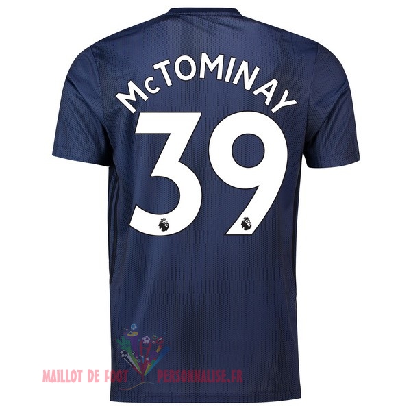 Maillot Om Pas Cher adidas NO.39 McTominay Third Maillots Manchester United 18-19 Bleu