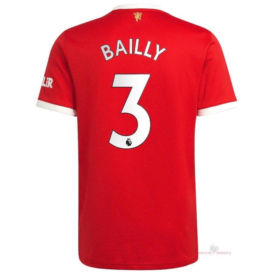 Maillot Om Pas Cher adidas NO.3 Bailly Domicile Maillot Manchester United 2021 2022 Rouge