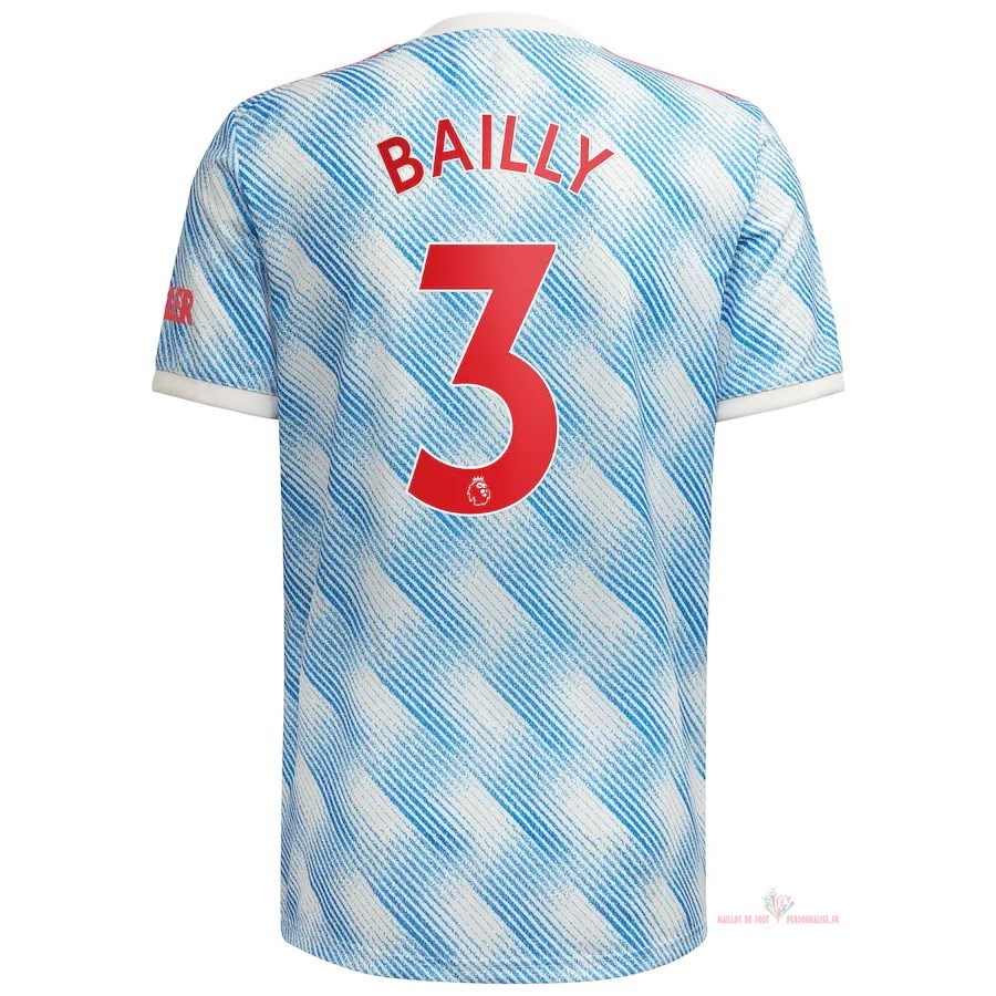 Maillot Om Pas Cher adidas NO.3 Bailly Exterieur Maillot Manchester United 2021 2022 Bleu