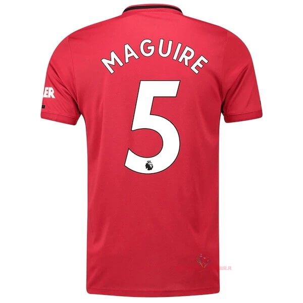 Maillot Om Pas Cher adidas NO.5 Maguire Domicile Maillot Manchester United 2019 2020 Rouge