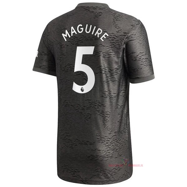 Maillot Om Pas Cher adidas NO.5 Maguire Exterieur Maillot Manchester United 2020 2021 Noir