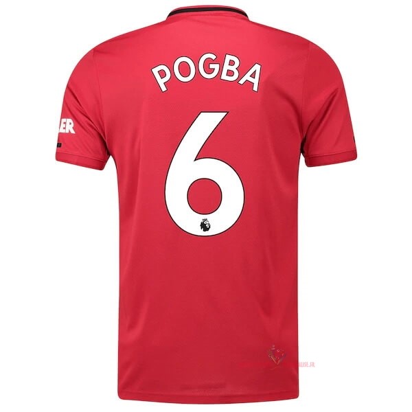 Maillot Om Pas Cher adidas NO.6 Pogba Domicile Maillot Manchester United 2019 2020 Rouge