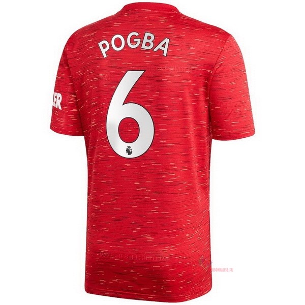 Maillot Om Pas Cher adidas NO.6 Pogba Domicile Maillot Manchester United 2020 2021 Rouge