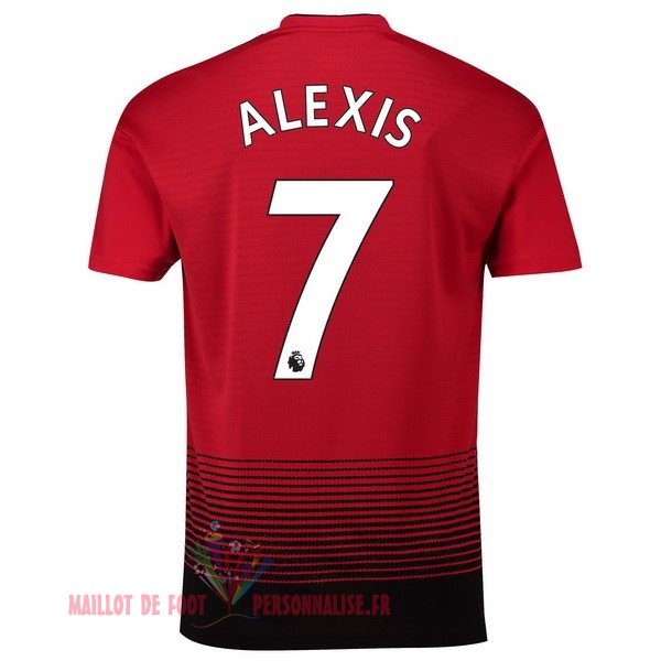 Maillot Om Pas Cher adidas NO.7 Alexis Domicile Maillots Manchester United 18-19 Rouge
