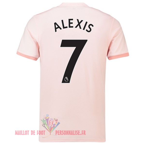 Maillot Om Pas Cher adidas NO.7 Alexis Exterieur Maillots Manchester United 18-19 Rose