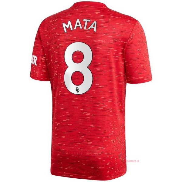 Maillot Om Pas Cher adidas NO.8 Mata Domicile Maillot Manchester United 2020 2021 Rouge