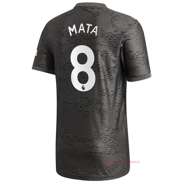 Maillot Om Pas Cher adidas NO.8 Mata Exterieur Maillot Manchester United 2020 2021 Noir
