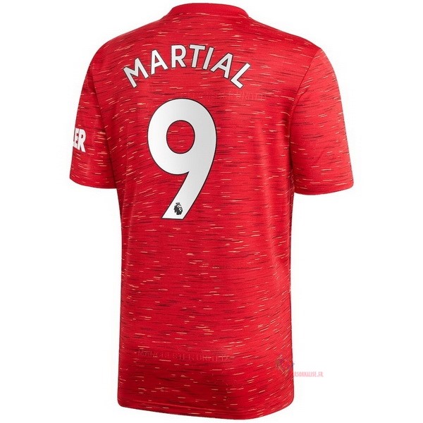 Maillot Om Pas Cher adidas NO.9 Martial Domicile Maillot Manchester United 2020 2021 Rouge
