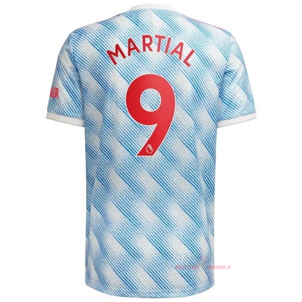 Maillot Om Pas Cher adidas NO.9 Martial Exterieur Maillot Manchester United 2021 2022 Bleu