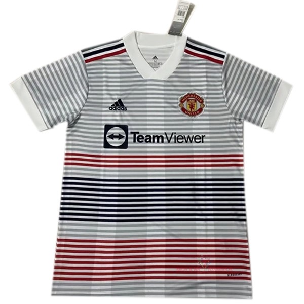 Maillot Om Pas Cher adidas Thailande Third Maillot Manchester United 2022 2023 Gris