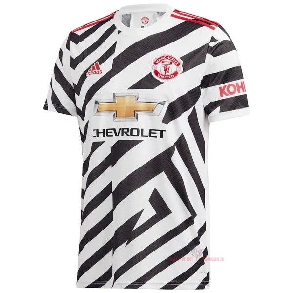 Maillot Om Pas Cher adidas Third Maillot Manchester United 2020 2021 Blanc