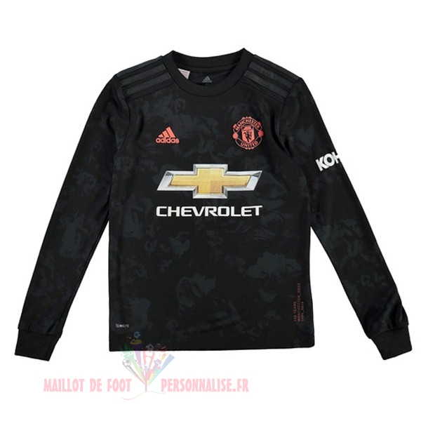 Maillot Om Pas Cher adidas Third Manches Longues Manchester United 2019 2020 Noir