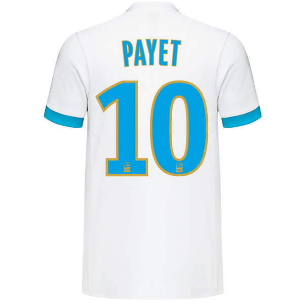 Maillot Om Pas Cher adidas NO.10 Payet Domicile Maillots Marseille 2017 2018 Blanc