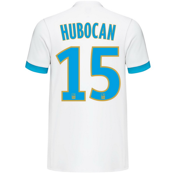 Maillot Om Pas Cher adidas NO.15 Hubocan Domicile Maillots Marseille 2017 2018 Blanc