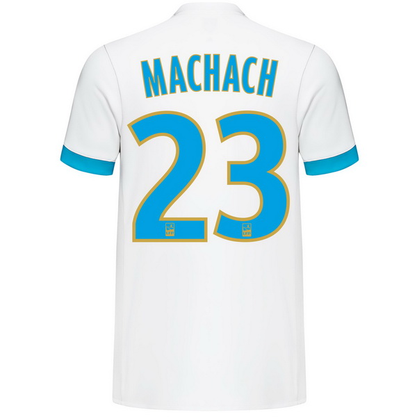 Maillot Om Pas Cher adidas NO.23 Machach Domicile Maillots Marseille 2017 2018 Blanc