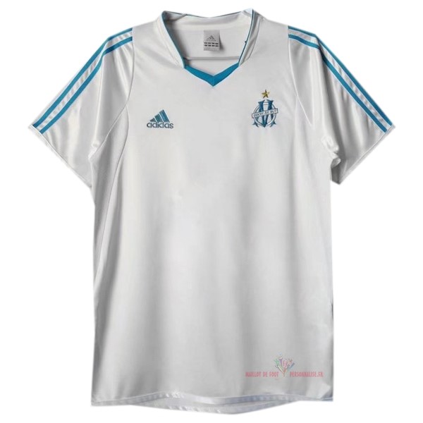 Maillot Om Pas Cher adidas Domicile Camiseta Marseille Rétro 2003 2004 Blanc