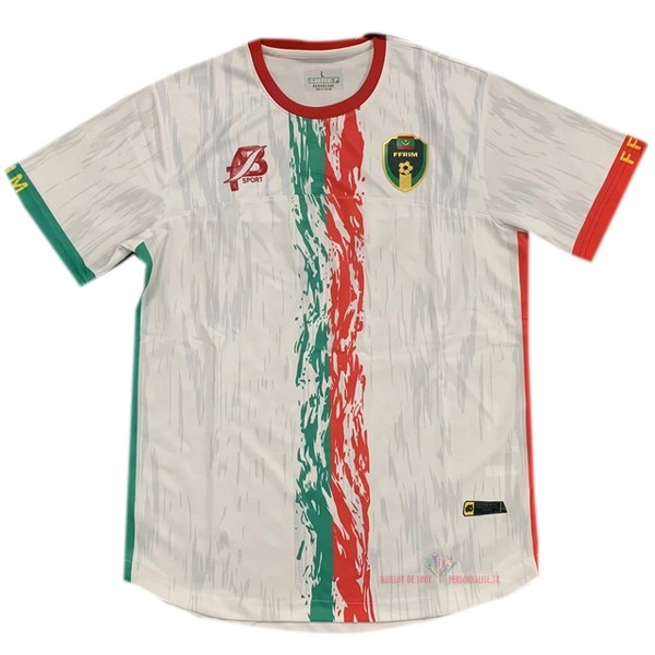 Maillot Om Pas Cher AB Sport Thailande Exterieur Camiseta Mauritanie 2021 Blanc