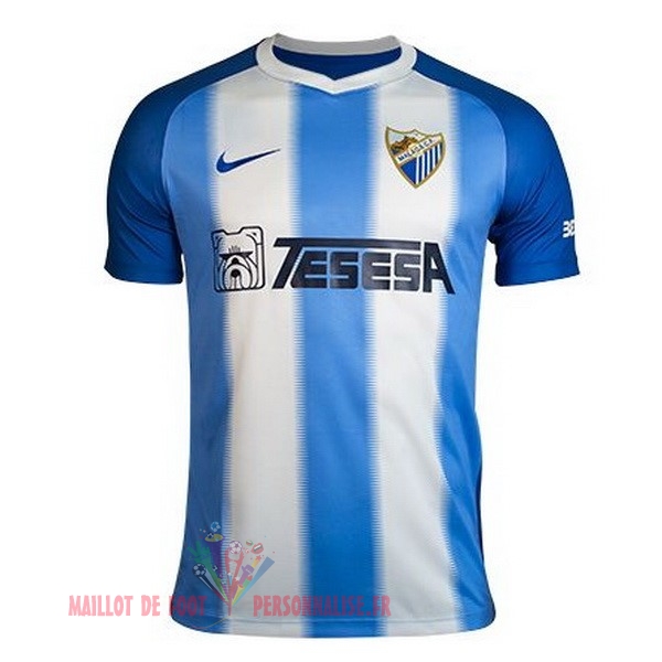 Maillot Om Pas Cher Nike Domicile Maillots Málaga CF 2018-2019 Bleu Blanc