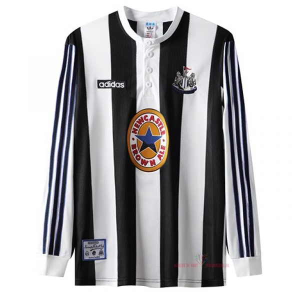 Maillot Om Pas Cher adidas Domicile Manches Longues Newcastle United Rétro 1995 1997 Blanc