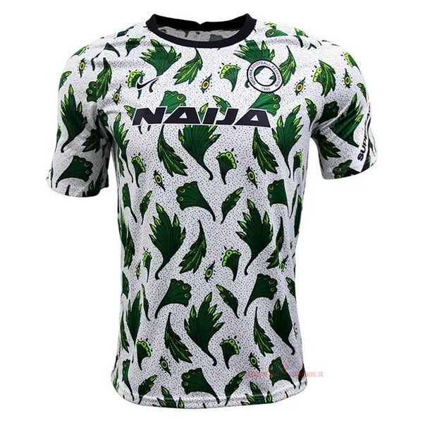 Maillot Om Pas Cher Nike Entrainement Nigeria 2020 Vert Blanc