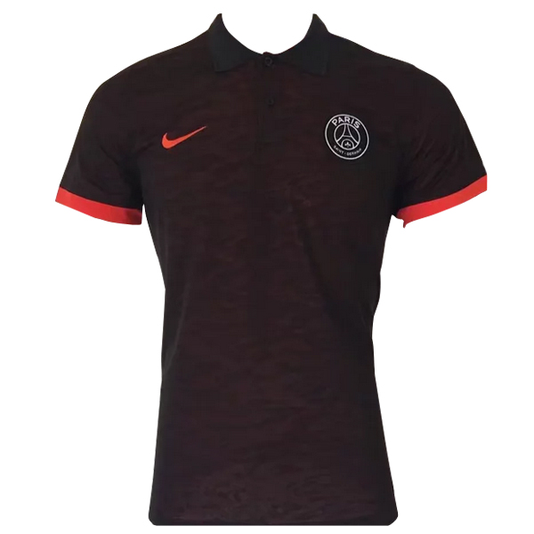 Maillot Om Pas Cher Nike Polo Paris Saint Germain 2017 2018 Noir Orange