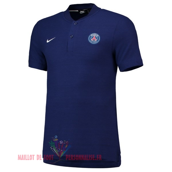 Maillot Om Pas Cher Nike Polo Paris Saint Germain 2018-2019 Bleu