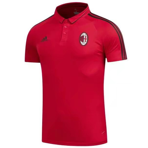 Maillot Om Pas Cher adidas Polo AC Milan 2017 2018 Rouge