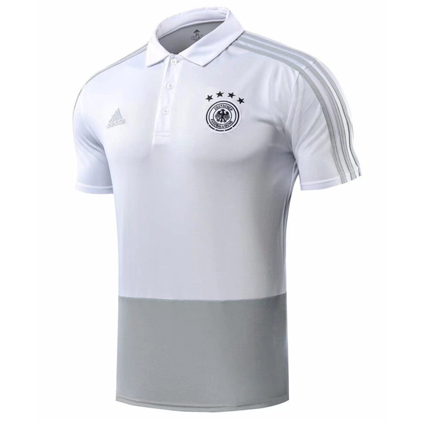 Maillot Om Pas Cher adidas Polo Allemagne 2018 Gris Blanc