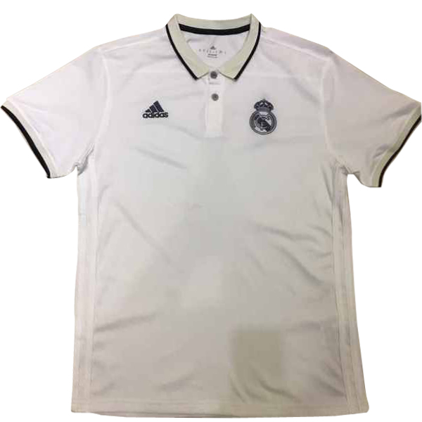 Maillot Om Pas Cher adidas Polo Real Madrid 2017 2018 Blanc Noir
