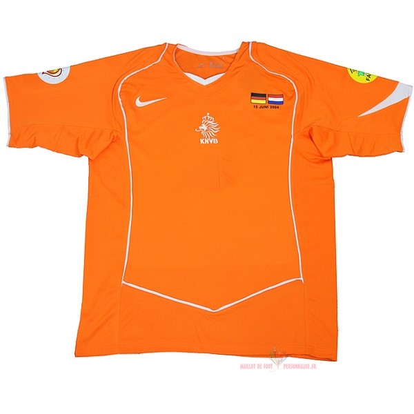 Maillot Om Pas Cher Nike Domicile Camiseta Pays Bas Rétro 2004 Orange