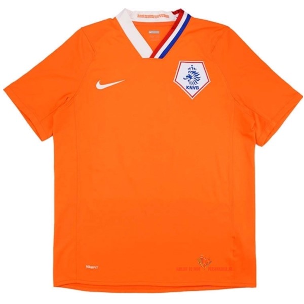Maillot Om Pas Cher Nike Domicile Camiseta Pays Bas Rétro 2008 2010 Orange