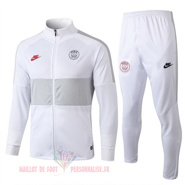 Maillot Om Pas Cher Nike Survêtements Paris Saint Germain 2019 2020 Blanc Gris