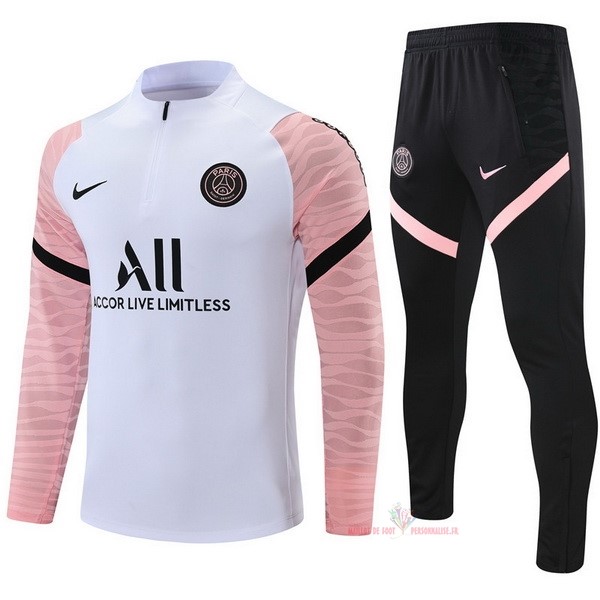 Maillot Om Pas Cher Nike Survêtements Paris Saint Germain 2021 2022 I Blanc Rose Noir