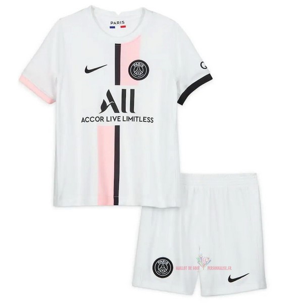 Maillot Om Pas Cher Nike Exterieur Conjunto De Enfant Paris Saint Germain 2021 2022 Blanc