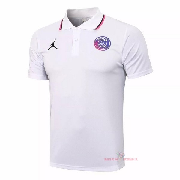 Maillot Om Pas Cher JORDAN Polo Paris Saint Germain 2021 2022 Blanc