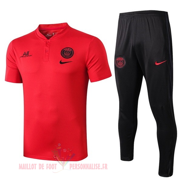 Maillot Om Pas Cher Nike Ensemble Polo Paris Saint Germain 2019 2020 Rouge Noir