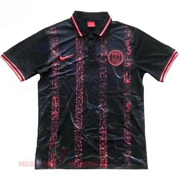 Maillot Om Pas Cher Nike Polo Paris Saint Germain 2019 2020 Noir Rose