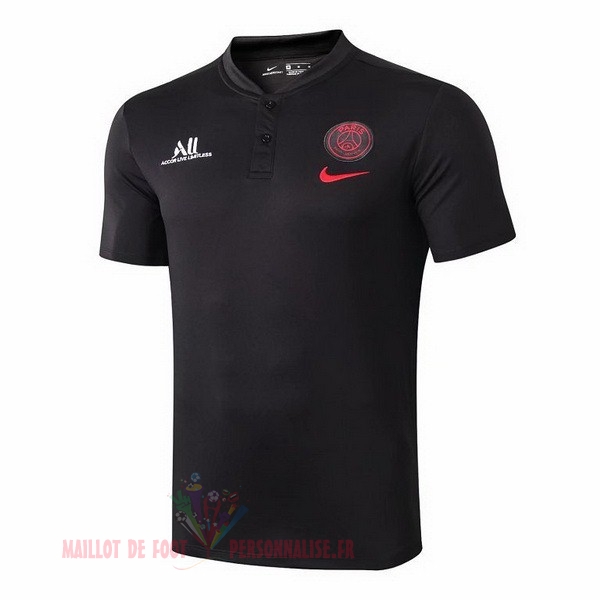 Maillot Om Pas Cher Nike Polo Paris Saint Germain 2019 2020 Noir Rouge
