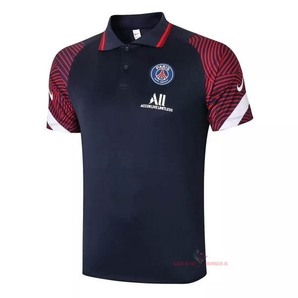 Maillot Om Pas Cher Nike Polo Paris Saint Germain 2020 2021 Bleu Marine Rouge