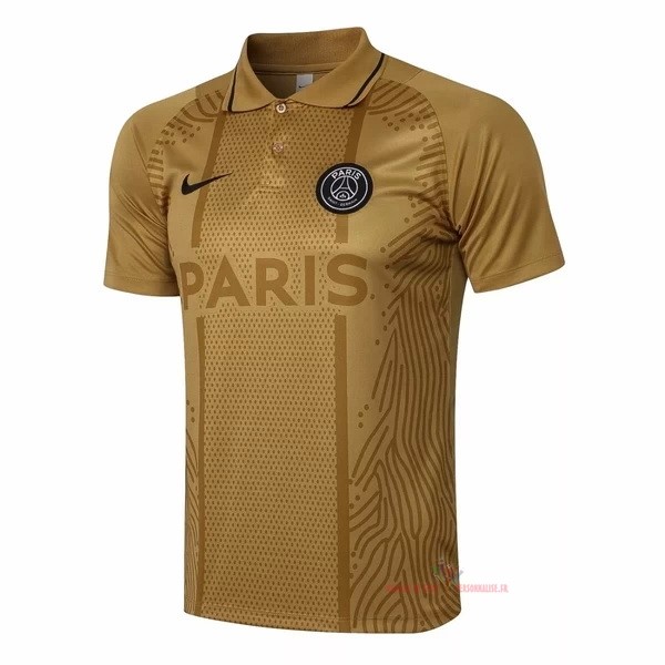 Maillot Om Pas Cher Nike Polo Paris Saint Germain 2021 2022 Jaune