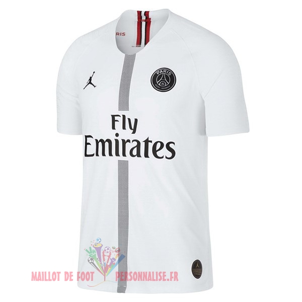 Maillot Om Pas Cher JORDAN Third Exterieur Maillots Paris Saint Germain 2018-2019 Blanc